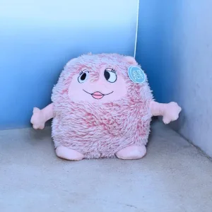 Schattig roze pluche knuffel monster speelgoedfiguur